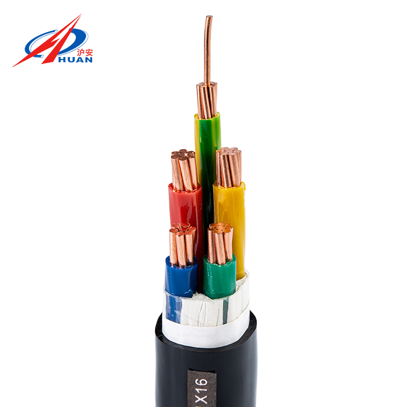 كابل طاقة WDZ-YJY 0.6/1KV مصنوع من البولي إيثيلين المتشابك ذي النواة النحاسية، معزول بغلاف واقٍ من البولي أوليفين، خالٍ من الهالوجين، منخفض الدخان، مقاوم للهب